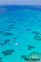 Boat on Great Barrier Reef